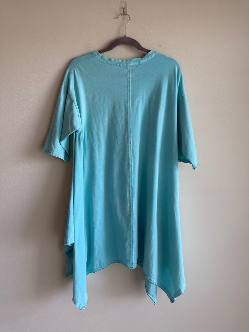 Free People FP Beach Kahana Tunic Dress XS Aqua Oversized Tee - Picture 6 of 8